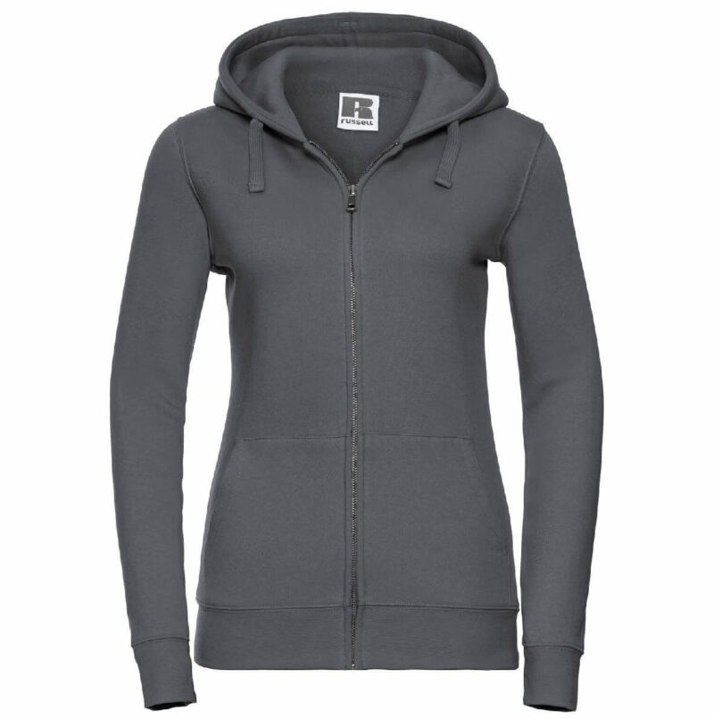 FELPA AUTHENTIC CON ZIP INTERA E CAPPUCCIO DONNA - immagine 2