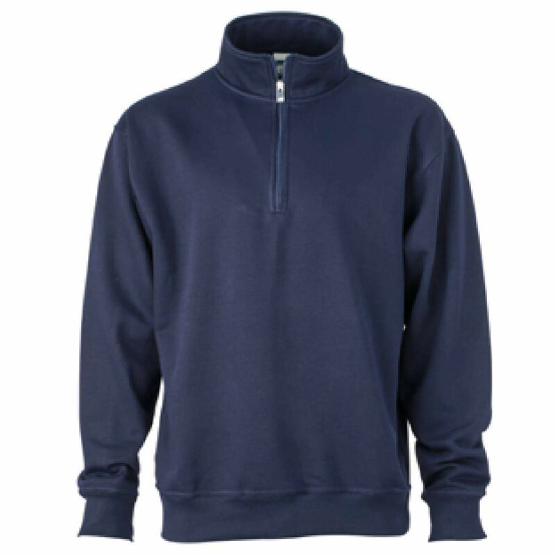 FELPA UNISEX CON ZIP DA LAVORO - immagine 2